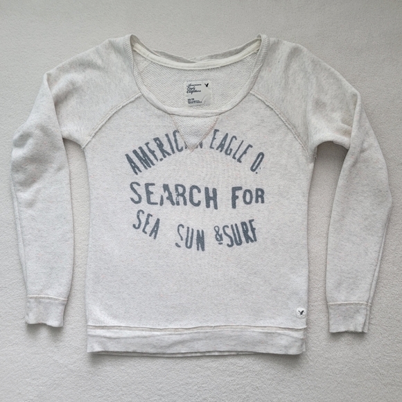 2011 AEO | Sea Sun Surf Sweatshirt EUC Ladies XS Pullover - Picture 2 of 15